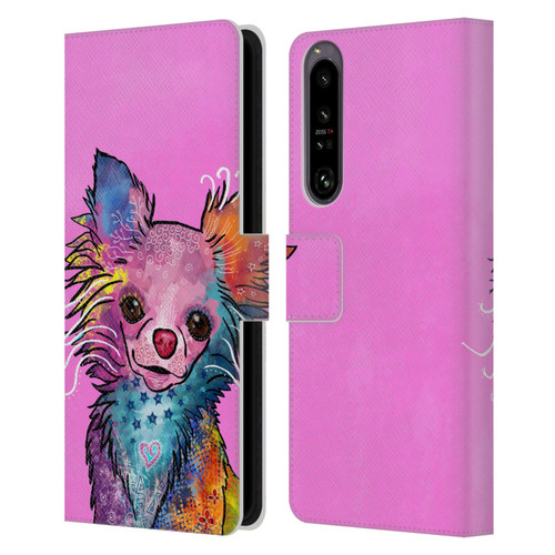 Duirwaigh Animals Chihuahua Dog Leather Book Wallet Case Cover For Sony Xperia 1 IV