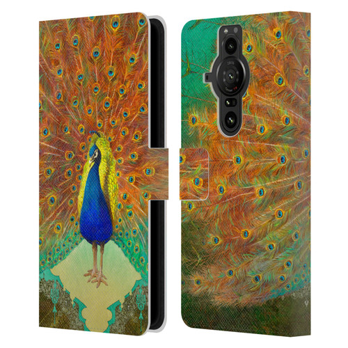 Duirwaigh Animals Peacock Leather Book Wallet Case Cover For Sony Xperia Pro-I