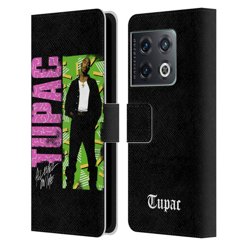 Tupac Shakur Key Art Distressed Look Leather Book Wallet Case Cover For OnePlus 10 Pro