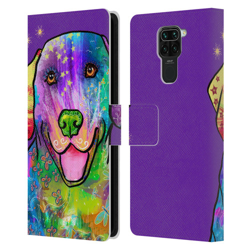 Duirwaigh Animals Golden Retriever Dog Leather Book Wallet Case Cover For Xiaomi Redmi Note 9 / Redmi 10X 4G