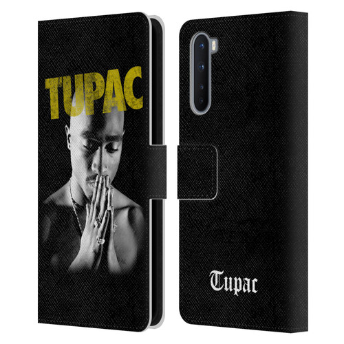 Tupac Shakur Key Art Golden Leather Book Wallet Case Cover For OnePlus Nord 5G