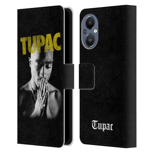 Tupac Shakur Key Art Golden Leather Book Wallet Case Cover For OnePlus Nord N20 5G
