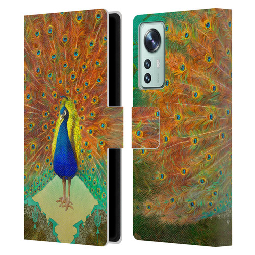 Duirwaigh Animals Peacock Leather Book Wallet Case Cover For Xiaomi 12