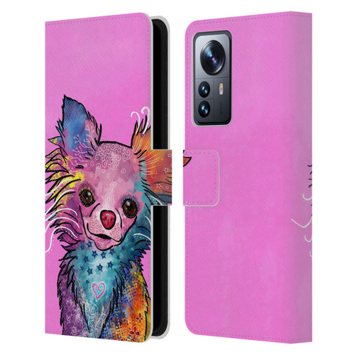 Duirwaigh Animals Chihuahua Dog Leather Book Wallet Case Cover For Xiaomi 12 Pro