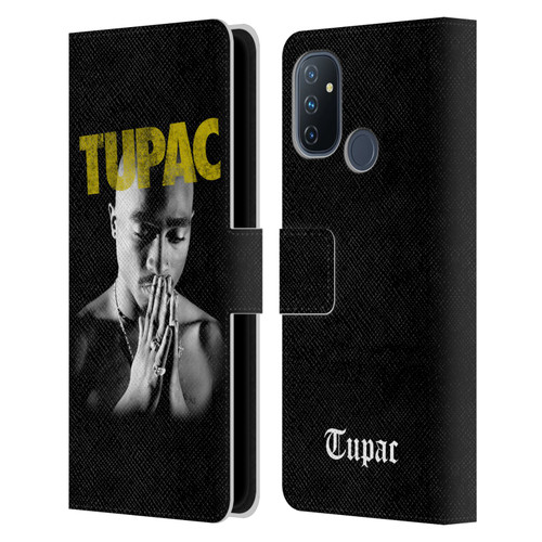 Tupac Shakur Key Art Golden Leather Book Wallet Case Cover For OnePlus Nord N100