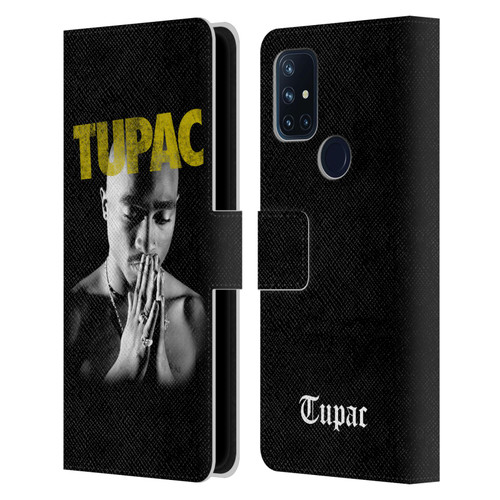 Tupac Shakur Key Art Golden Leather Book Wallet Case Cover For OnePlus Nord N10 5G