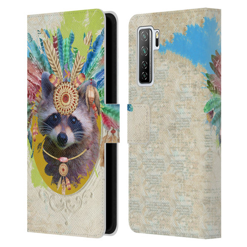 Duirwaigh Boho Animals Raccoon Leather Book Wallet Case Cover For Huawei Nova 7 SE/P40 Lite 5G Duirwaigh Boho Animals Raccoon Leather Book Wallet Case Cover For Huawei Nova 7 SE/P40 Lite 5G