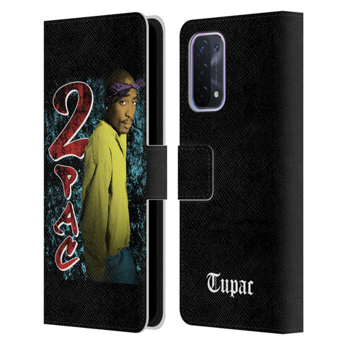 Tupac Shakur Key Art Vintage Leather Book Wallet Case Cover For OPPO A54 5G