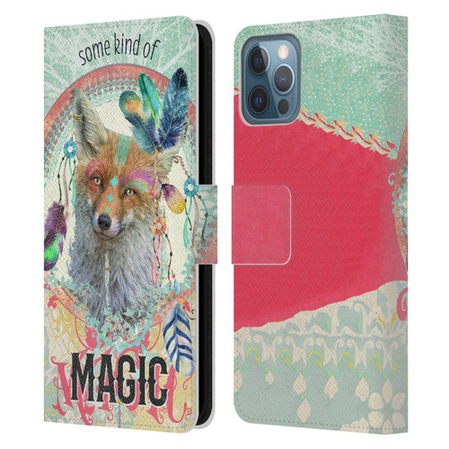 Duirwaigh Boho Animals Fox Leather Book Wallet Case Cover For Apple iPhone 12 / iPhone 12 Pro