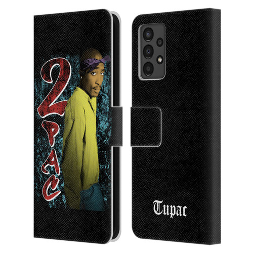 Tupac Shakur Key Art Vintage Leather Book Wallet Case Cover For Samsung Galaxy A13 (2022)