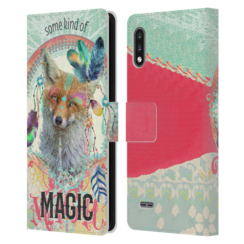 Duirwaigh Boho Animals Fox Leather Book Wallet Case Cover For LG K22