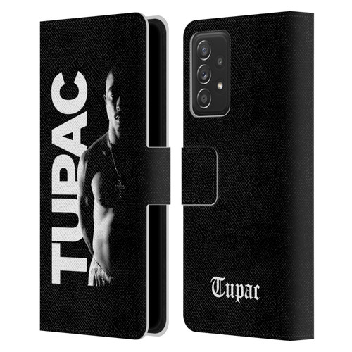 Tupac Shakur Key Art Black And White Leather Book Wallet Case Cover For Samsung Galaxy A52 / A52s / 5G (2021)