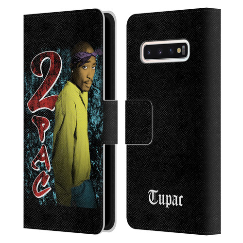 Tupac Shakur Key Art Vintage Leather Book Wallet Case Cover For Samsung Galaxy S10