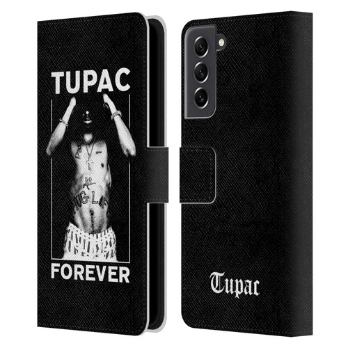 Tupac Shakur Key Art Forever Leather Book Wallet Case Cover For Samsung Galaxy S21 FE 5G