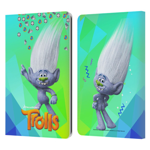 Trolls Snack Pack Guy Diamond Leather Book Wallet Case Cover For Amazon Kindle Paperwhite 1 / 2 / 3