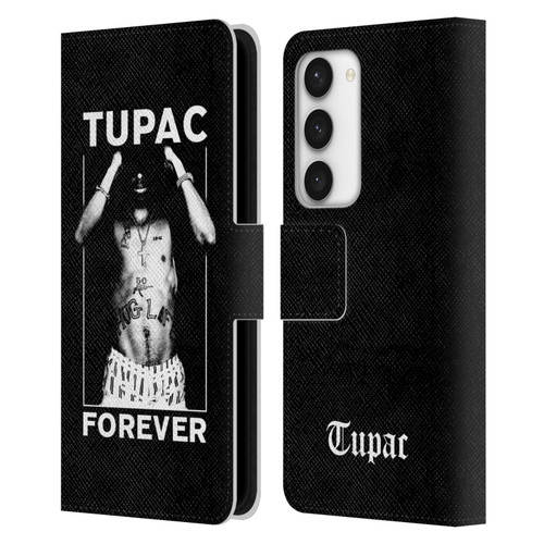 Tupac Shakur Key Art Forever Leather Book Wallet Case Cover For Samsung Galaxy S23 5G