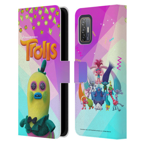 Trolls Snack Pack Mr. Dinkles Leather Book Wallet Case Cover For HTC Desire 21 Pro 5G