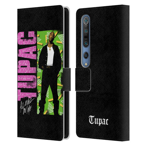 Tupac Shakur Key Art Distressed Look Leather Book Wallet Case Cover For Xiaomi Mi 10 5G / Mi 10 Pro 5G