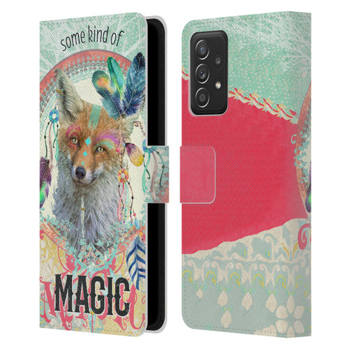 Duirwaigh Boho Animals Fox Leather Book Wallet Case Cover For Samsung Galaxy A53 5G (2022)