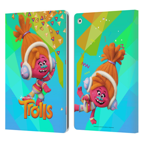 Trolls Snack Pack DJ Suki Leather Book Wallet Case Cover For Apple iPad 10.2 2019/2020/2021
