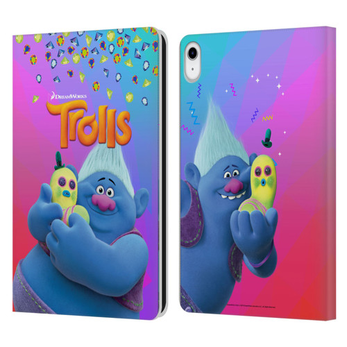Trolls Snack Pack Biggie & Mr. Dinkles Leather Book Wallet Case Cover For Apple iPad 10.9 (2022)