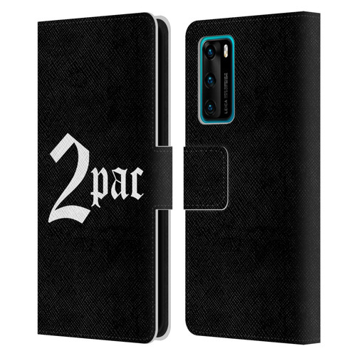 Tupac Shakur Logos Old English Leather Book Wallet Case Cover For Huawei P40 5G