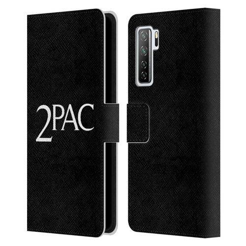 Tupac Shakur Logos Serif Leather Book Wallet Case Cover For Huawei Nova 7 SE/P40 Lite 5G