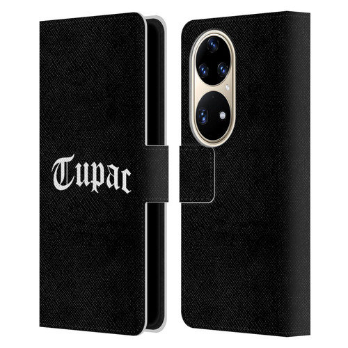 Tupac Shakur Logos Old English 2 Leather Book Wallet Case Cover For Huawei P50 Pro