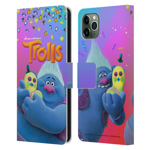 Trolls Snack Pack Biggie & Mr. Dinkles Leather Book Wallet Case Cover For Apple iPhone 11 Pro Max
