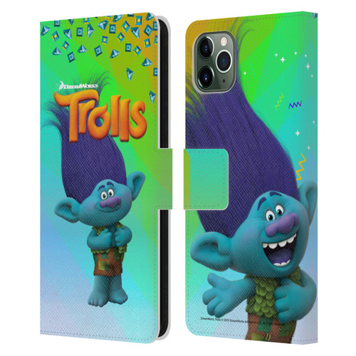 Trolls Snack Pack Branch Leather Book Wallet Case Cover For Apple iPhone 11 Pro Max