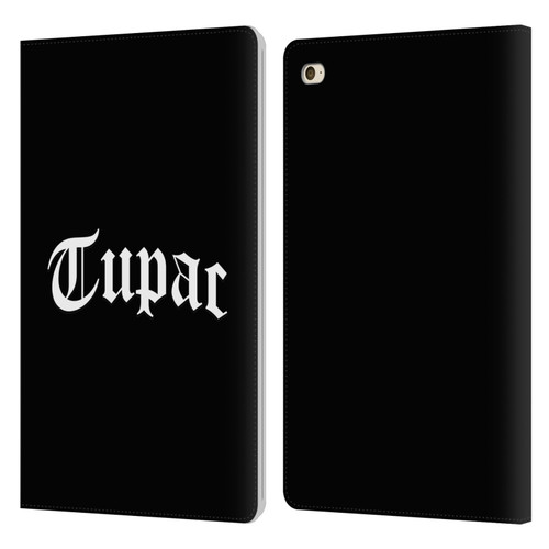 Tupac Shakur Logos Old English 2 Leather Book Wallet Case Cover For Apple iPad mini 4