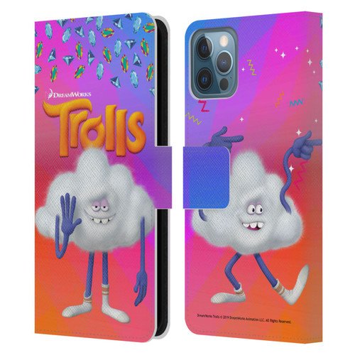 Trolls Snack Pack Cloud Guy Leather Book Wallet Case Cover For Apple iPhone 12 / iPhone 12 Pro