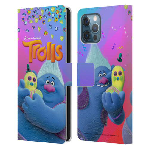 Trolls Snack Pack Biggie & Mr. Dinkles Leather Book Wallet Case Cover For Apple iPhone 12 Pro Max