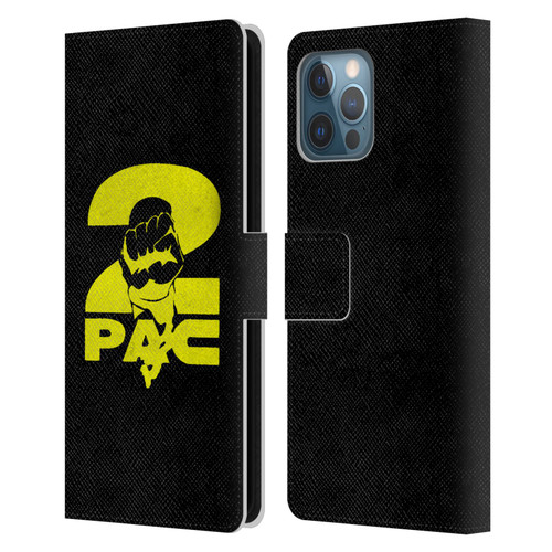 Tupac Shakur Logos Yellow Fist Leather Book Wallet Case Cover For Apple iPhone 12 Pro Max