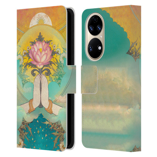 Duirwaigh God Divine Leather Book Wallet Case Cover For Huawei P50