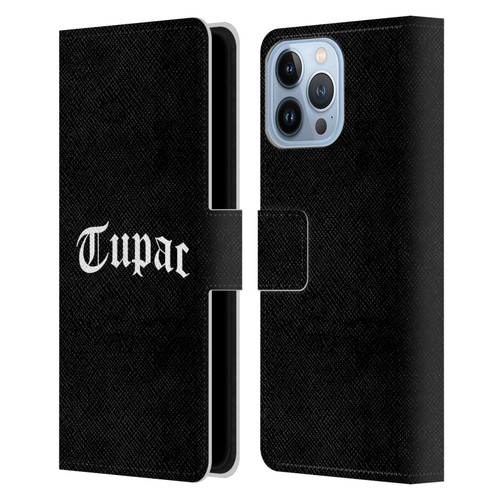 Tupac Shakur Logos Old English 2 Leather Book Wallet Case Cover For Apple iPhone 13 Pro Max