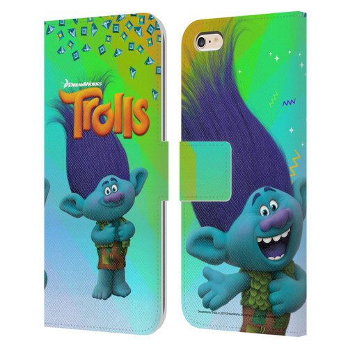 Trolls Snack Pack Branch Leather Book Wallet Case Cover For Apple iPhone 6 Plus / iPhone 6s Plus