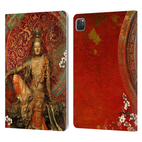 Duirwaigh God Quan Yin Leather Book Wallet Case Cover For Apple iPad Pro 11 2020 / 2021 / 2022