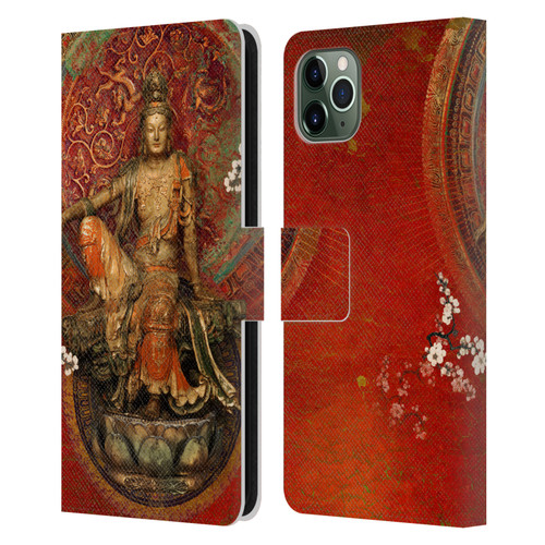 Duirwaigh God Quan Yin Leather Book Wallet Case Cover For Apple iPhone 11 Pro Max