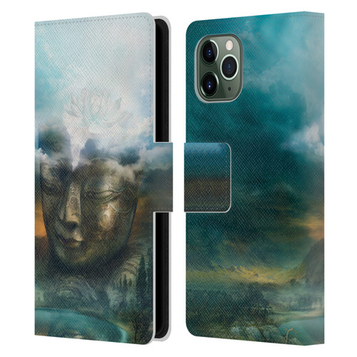 Duirwaigh God Buddha Leather Book Wallet Case Cover For Apple iPhone 11 Pro