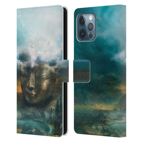 Duirwaigh God Buddha Leather Book Wallet Case Cover For Apple iPhone 12 Pro Max