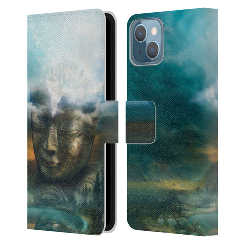Duirwaigh God Buddha Leather Book Wallet Case Cover For Apple iPhone 13
