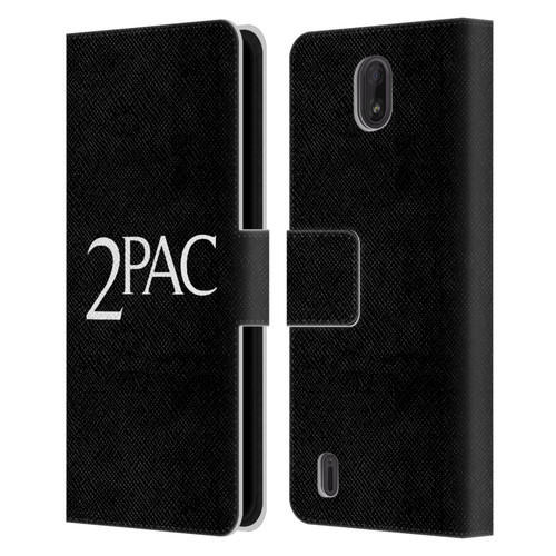 Tupac Shakur Logos Serif Leather Book Wallet Case Cover For Nokia C01 Plus/C1 2nd Edition