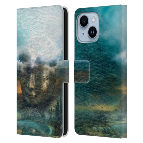Duirwaigh God Buddha Leather Book Wallet Case Cover For Apple iPhone 14 Plus