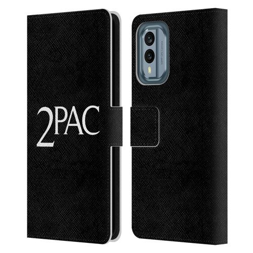 Tupac Shakur Logos Serif Leather Book Wallet Case Cover For Nokia X30