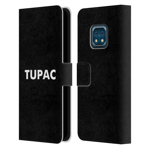 Tupac Shakur Logos Sans Serif Leather Book Wallet Case Cover For Nokia XR20