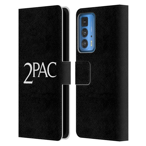 Tupac Shakur Logos Serif Leather Book Wallet Case Cover For Motorola Edge 20 Pro