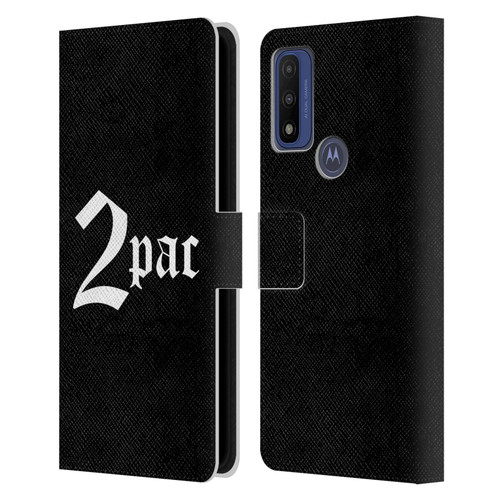 Tupac Shakur Logos Old English Leather Book Wallet Case Cover For Motorola G Pure