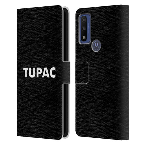 Tupac Shakur Logos Sans Serif Leather Book Wallet Case Cover For Motorola G Pure