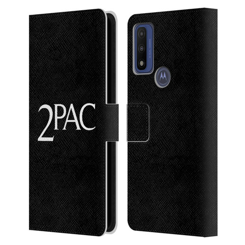 Tupac Shakur Logos Serif Leather Book Wallet Case Cover For Motorola G Pure